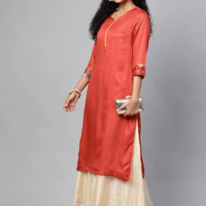 HERE&NOW Women Printed Straight Kurta