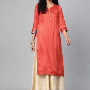 HERE&NOW Women Printed Straight Kurta