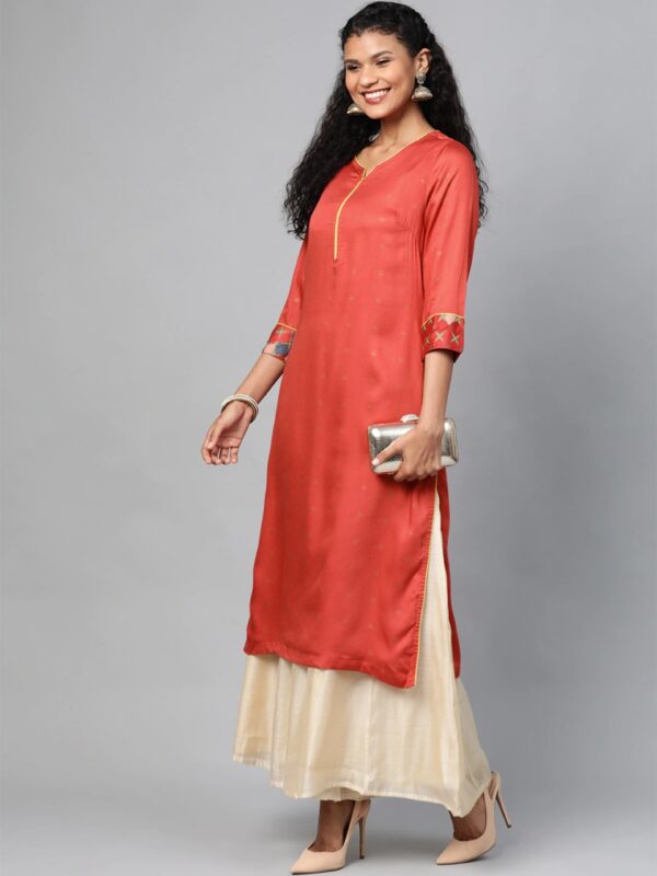 HERE&NOW Women Printed Straight Kurta