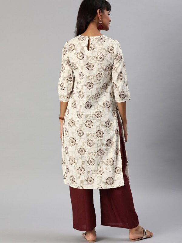 Anouk Women Printed Layered Kurta with Palazzos