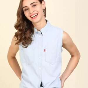 LEVI"S  Casual Sleeveless Solid Women Top