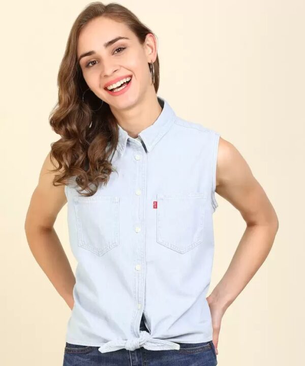 LEVI"S  Casual Sleeveless Solid Women Top