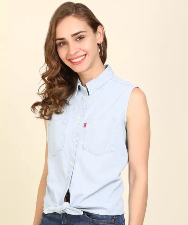 LEVI"S  Casual Sleeveless Solid Women Top