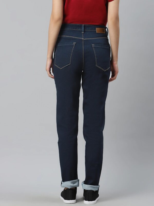 HERE&NOW Women Slim Fit High-Rise Clean Look Stretchable Jeans