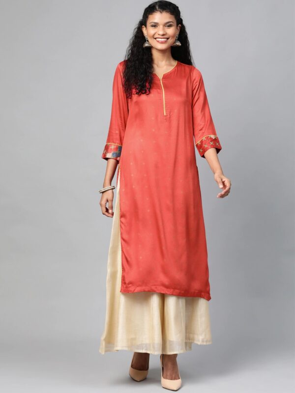 HERE&NOW Women Printed Straight Kurta