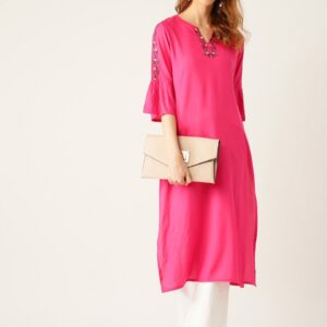 Moda Rapido Women Solid Straight Kurta