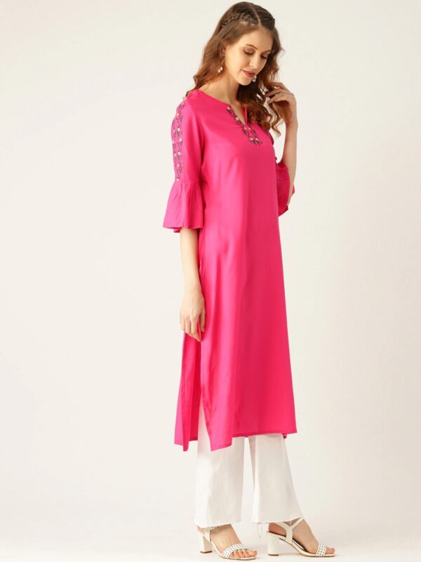 Moda Rapido Women Solid Straight Kurta