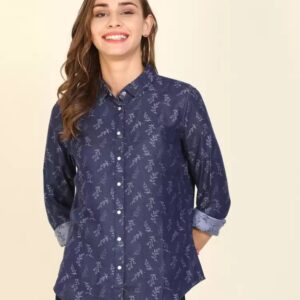 LEVI"S Women Regular Fit Printed Spread Collar Casual Shirt