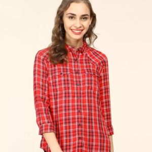 LEVI"S  Women Regular Fit Checkered Casual Shirt