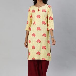 Anouk Women Printed Straight Kurta