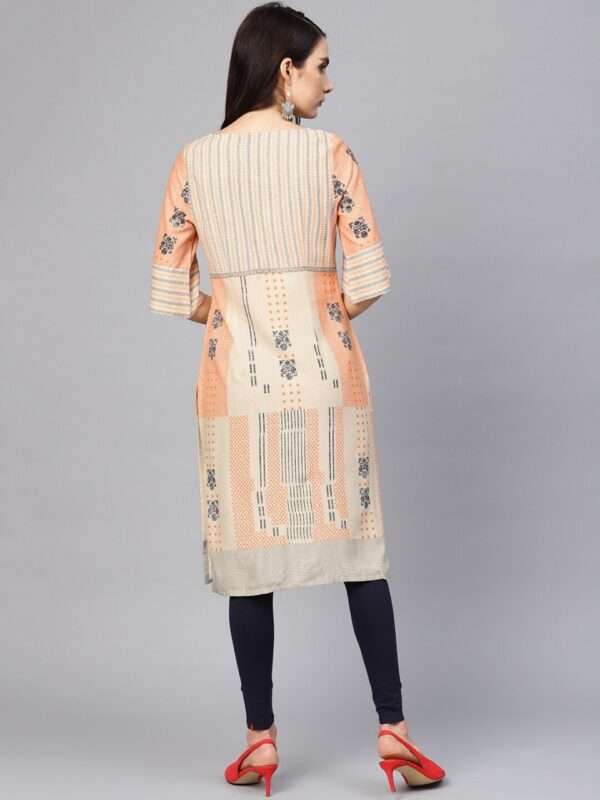 W Women Printed Straight Sustainable Kurta