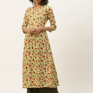 Moda Rapido Women Ethnic Motifs Printed A-Line Kurta