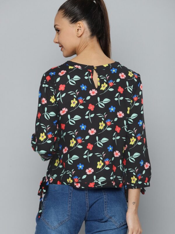 HERE&NOW Women Black Printed Top