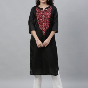 Anouk Women Yoke Design Straight Kurta