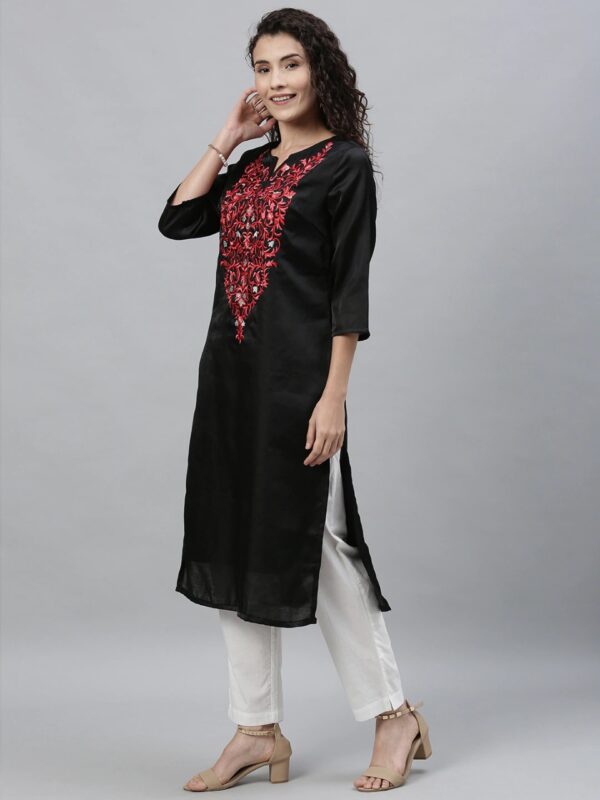 Anouk Women Yoke Design Straight Kurta