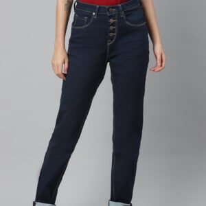 HERE&NOW Women Slim Fit High-Rise Jeans