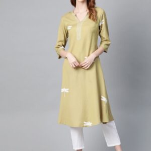 HERE&NOW Women Printed A-Line Kurta