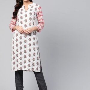 HERE&NOW Women Ethnic Printed Straight Kurta