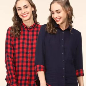 LEVI"S  Women Regular Fit Checkered Casual Shirt