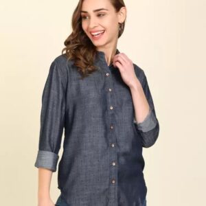 LEVI"S Women Regular Fit Printed Spread Collar Casual Shirt