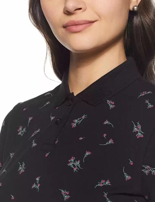 LEVI"S Floral Print Women Collared Neck T-Shirt