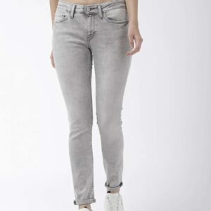 Levi"s Women Grey 711 Skinny Fit Jeans