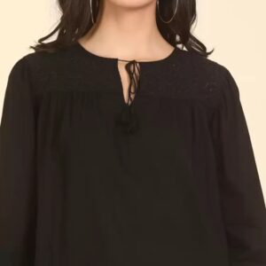 LEVI"S Casual Regular Sleeves Self Design Women Top