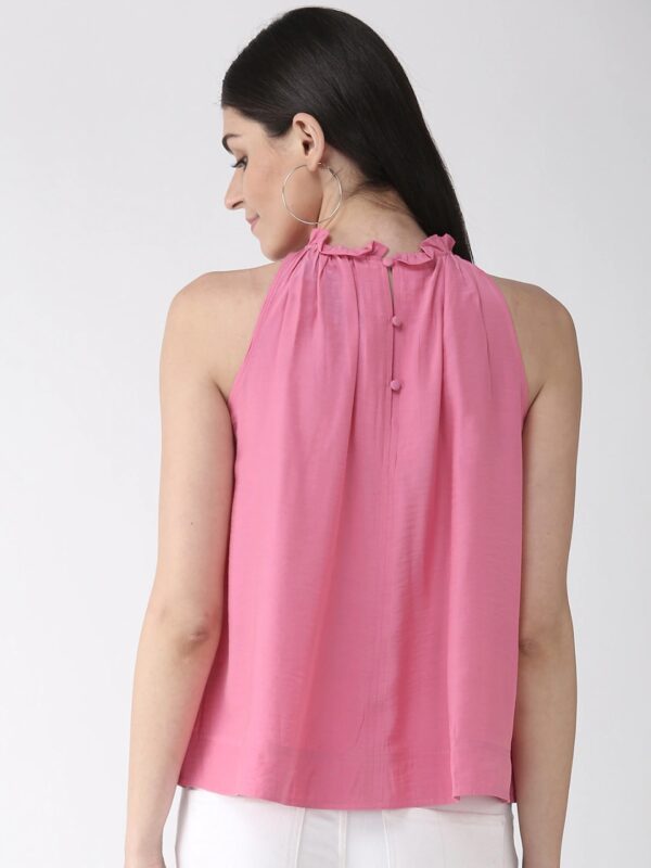 Marks & Spencer Women Pink Solid A-Line Top