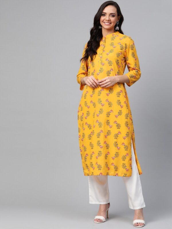 HERE&NOW Women Printed Straight Kurta