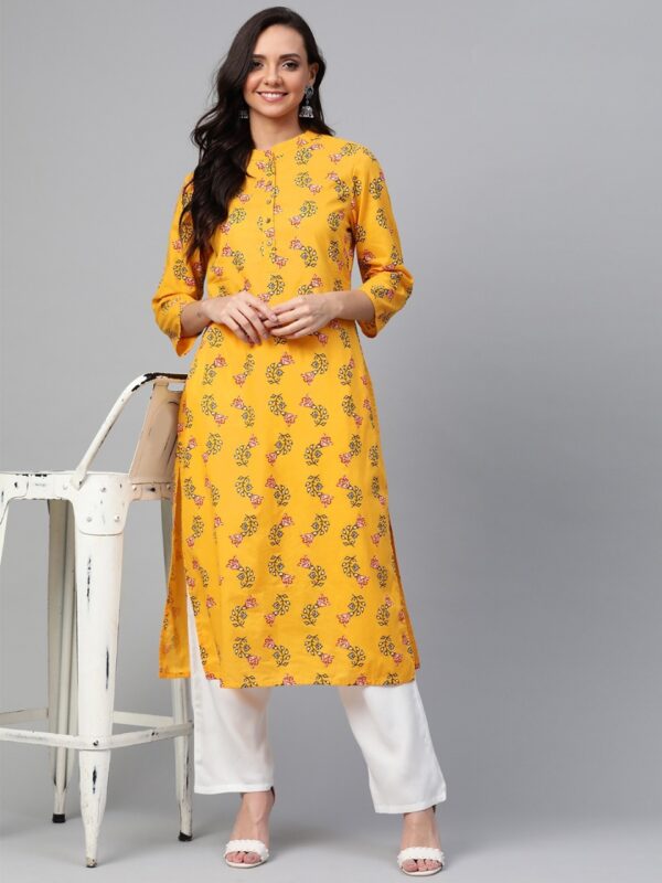 HERE&NOW Women Printed Straight Kurta