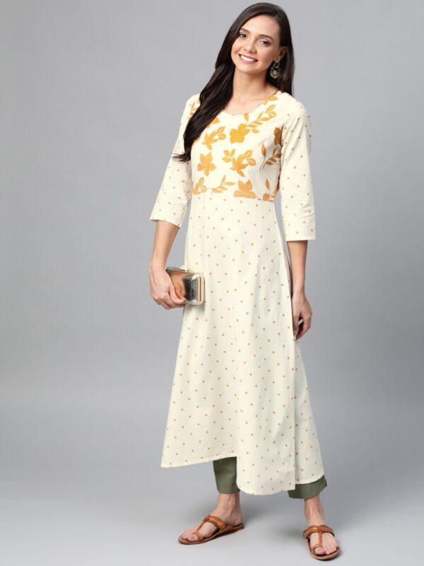 HERE&NOW Women Printed Anarkali Kurta