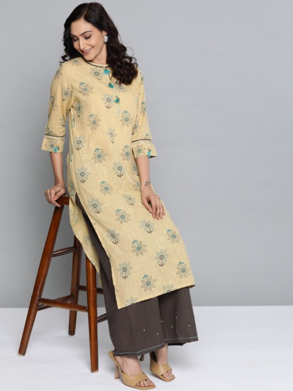 HERE&NOW Women Printed Kurta with Palazzos