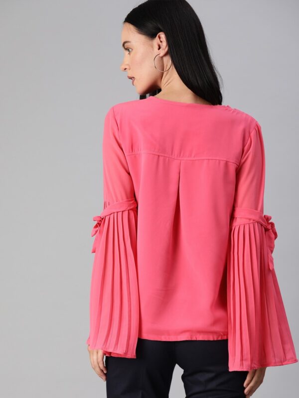 HERE&NOW Women Pink Solid Top