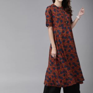 Anouk Women Floral Printed A-Line Kurta