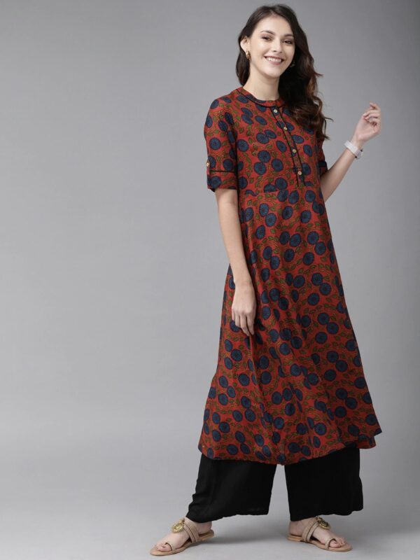 Anouk Women Floral Printed A-Line Kurta