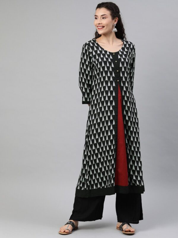 Anouk Women Printed A-Line Kurta