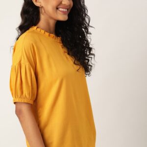 DressBerry Women Solid Boxy Top