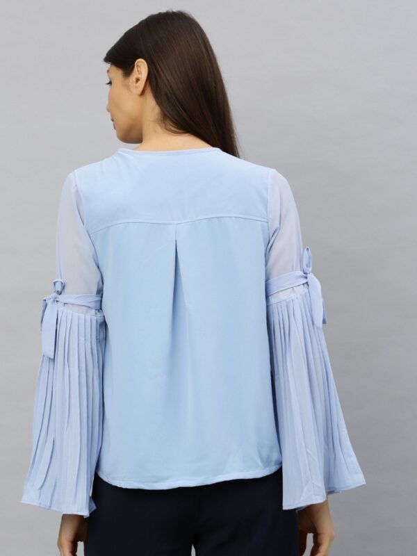 HERE&NOW Women Blue Solid Top