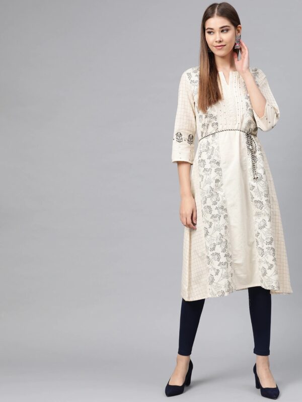 W Women  Printed A-Line Kurta