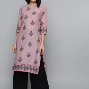 HERE&NOW Women Ethnic Motifs Printed Pure Cotton Kurta