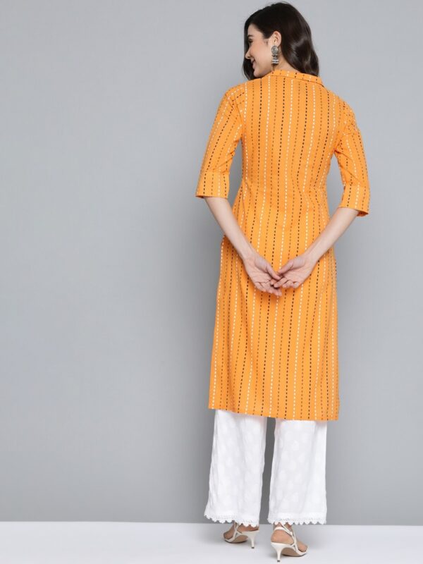 HERE&NOW Women Striped Straight Kurta