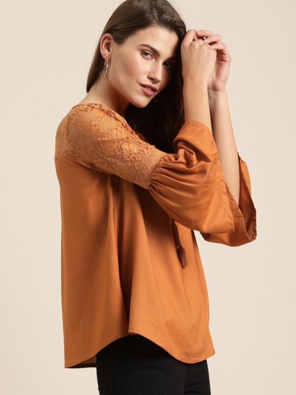 All about you Women Brown Solid Top