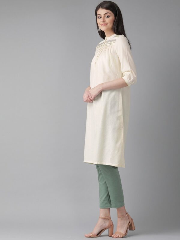 W Women Solid A-Line Kurta