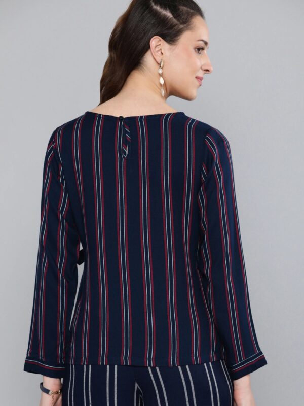 HERE&NOW Women Striped Wrap Top