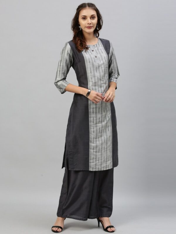 Anouk Women Striped Kurta with Palazzos