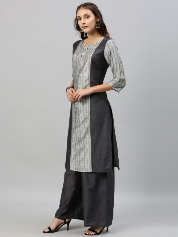 Anouk Women Striped Kurta with Palazzos