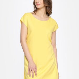 Vero Moda Women Yellow Solid A-Line Dress