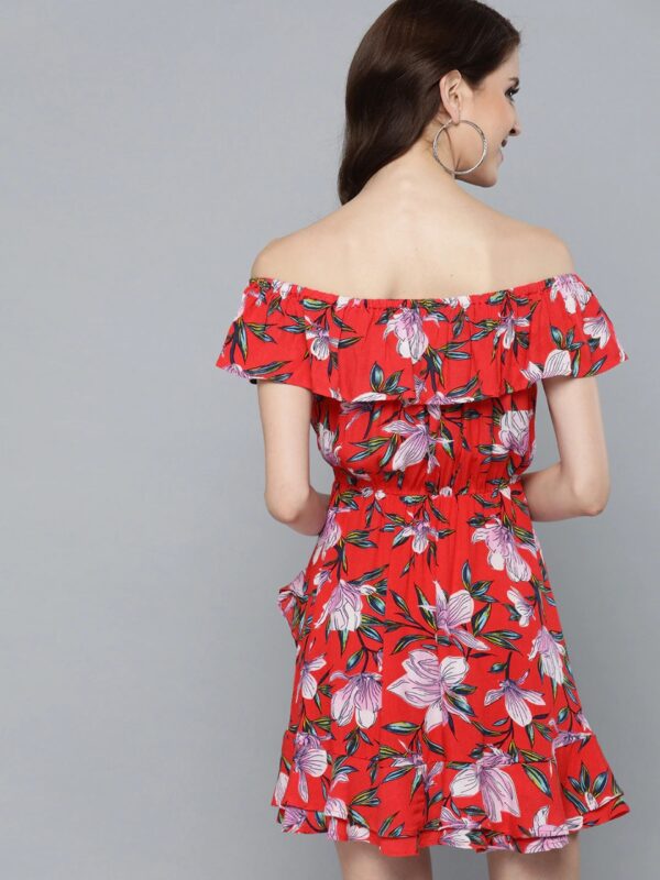 HERE&NOW Women Floral Print A-Line Dress