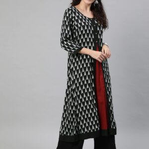 Anouk Women Printed A-Line Kurta