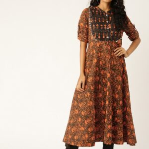 Sangria Women Printed Anarkali Kurta